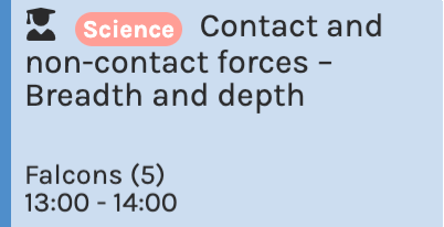 Science My planner tag