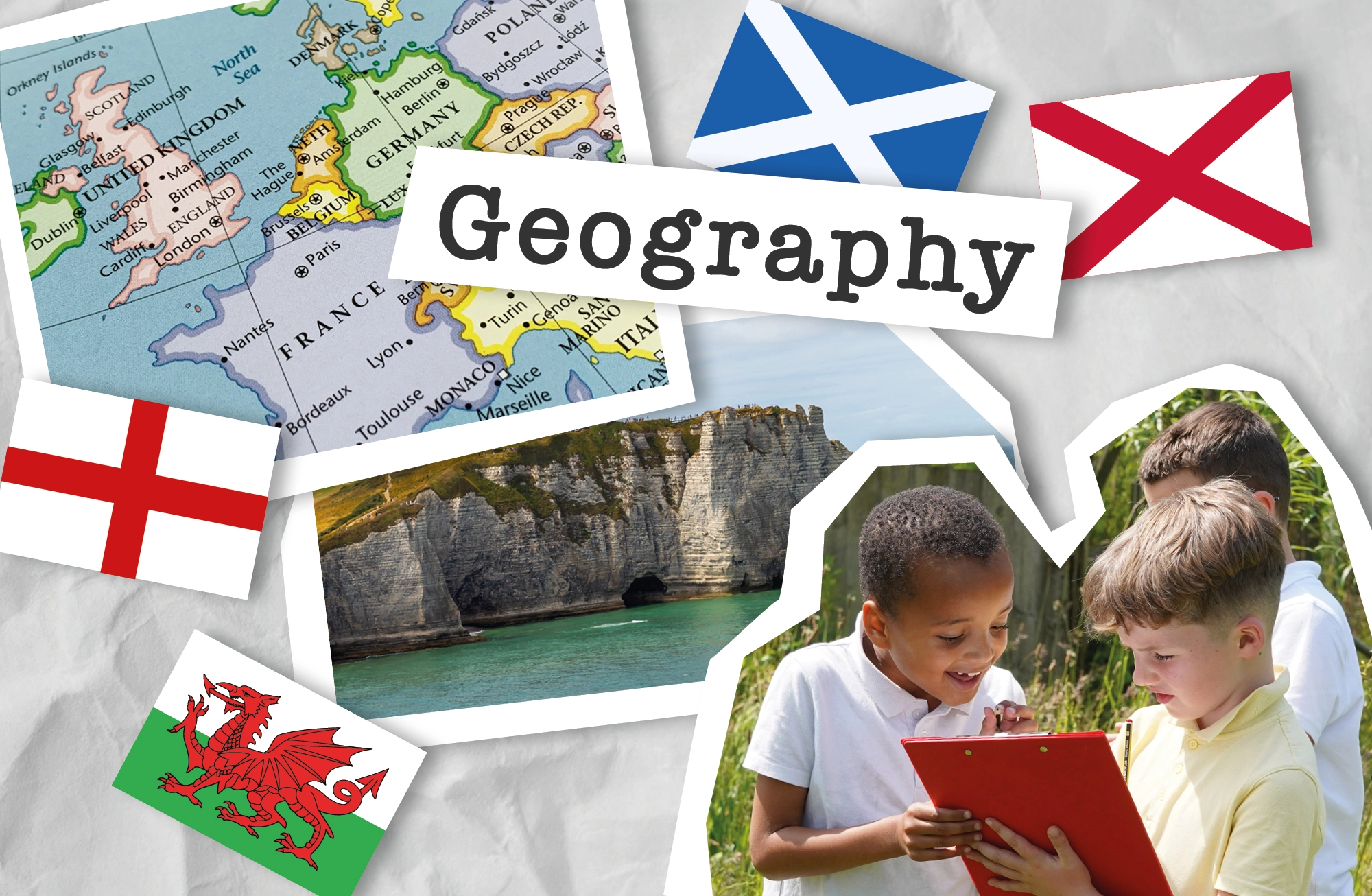 What does the primary geography national curriculum in England require you to cover?